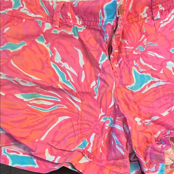 Lilly Pulitzer Pink, Turquoise and Orange Shorts - Picture 5 of 9